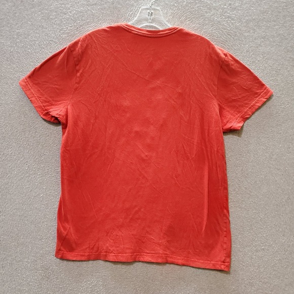 Guess Jeans Men T-Shirt Large Red Logo Graphic Short‎ Sleeve Crew Neck Tee - Picture 6 of 9